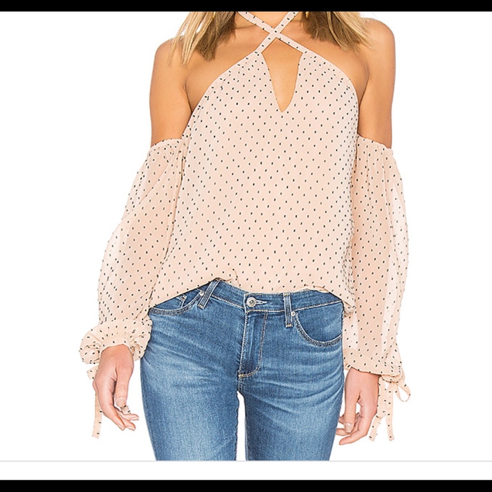 L’Academie top in nude dot